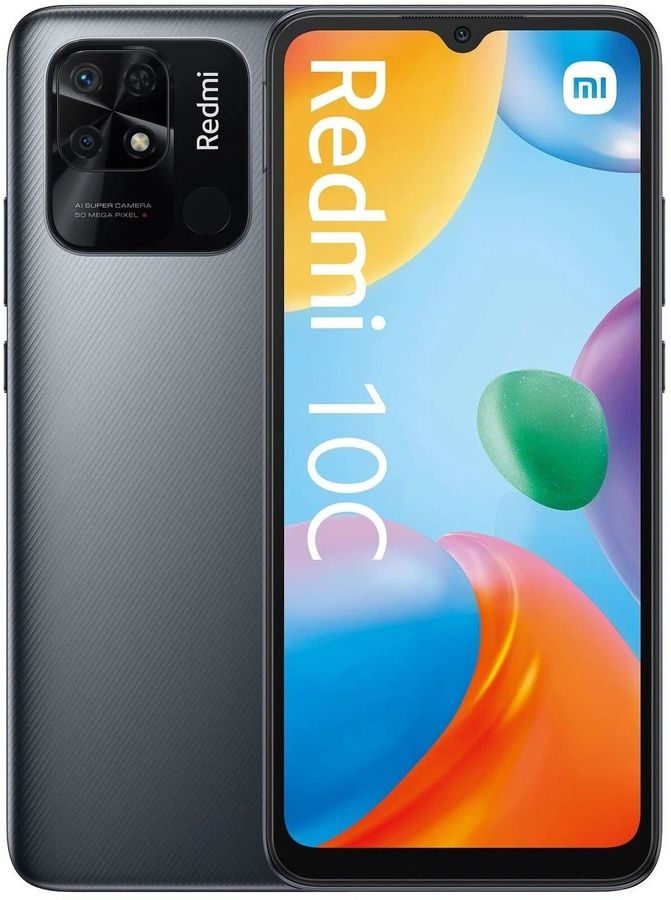 

Смартфон Xiaomi Redmi 10C 4/128Gb, серый