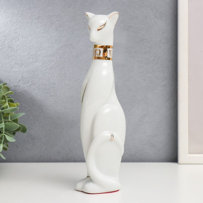 

Сувенир керамика "Кошка египетская, белая" 23х5,5х6 см