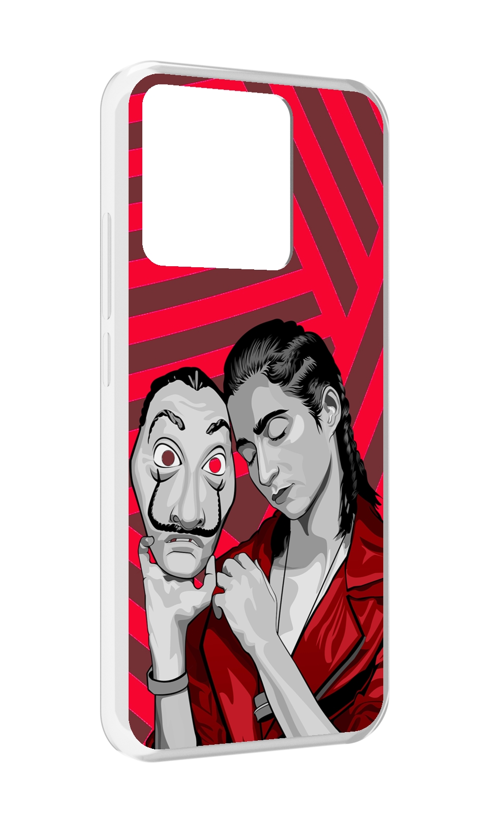 

Чехол MyPads Tocco для Xiaomi Redmi 10A Найроби-бумажного-дома, Прозрачный, Tocco