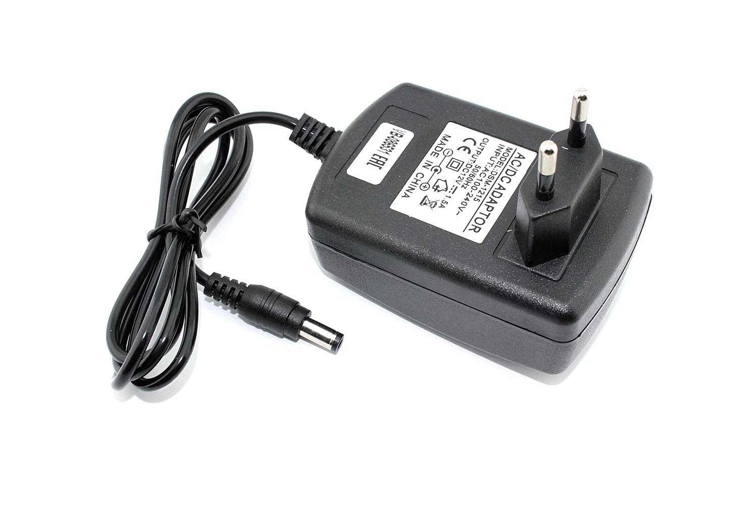 

Блок питания OEM 12V 1.5A 5.5x2.5mm, Черный, 12V 1.5A 5.5x2.5mm