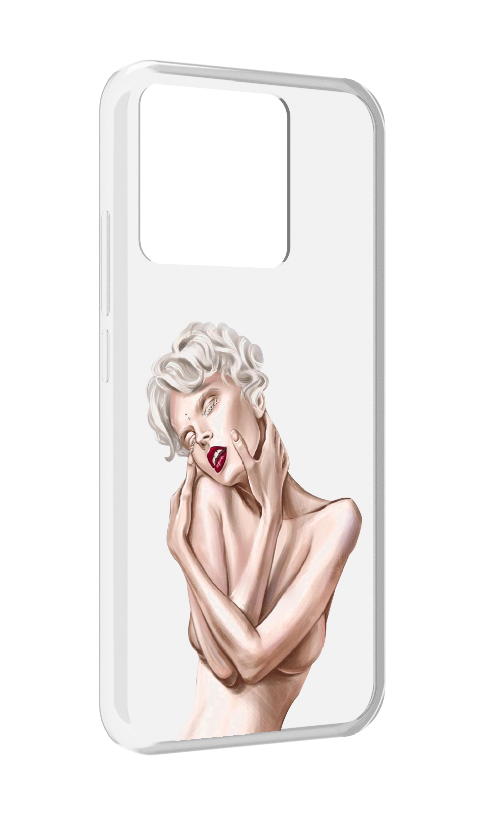 

Чехол MyPads Tocco для Xiaomi Redmi 10A Мигера женский, Прозрачный, Tocco