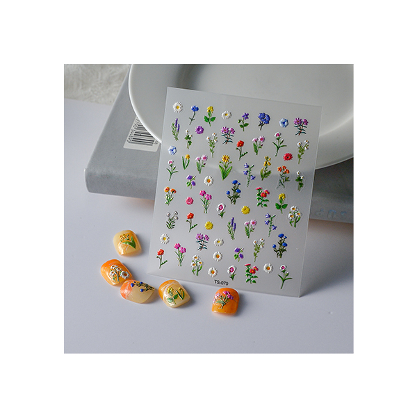 Наклейки для ногтей Abero Цветы лесные