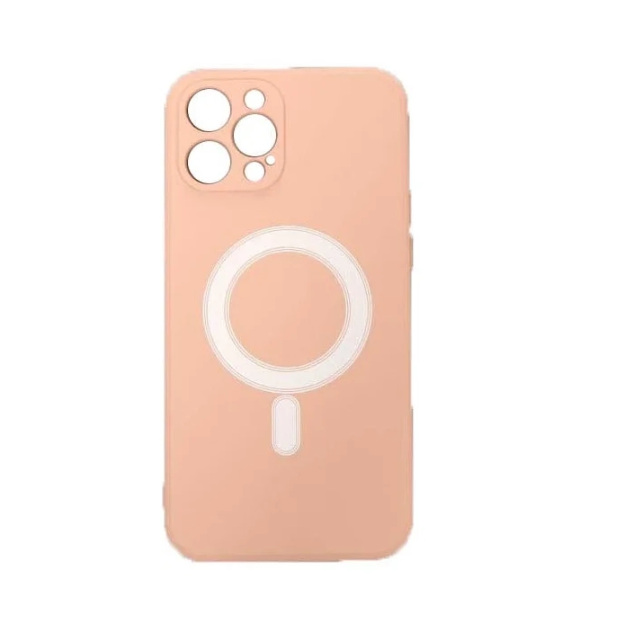 Чехол Luazon для APPLE iPhone 12 Pro Max MagSafe Silicone Pink 6852588