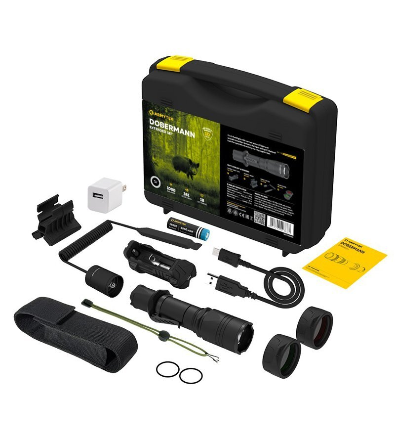 Фонарь тактический Armytek Dobermann Extended Set