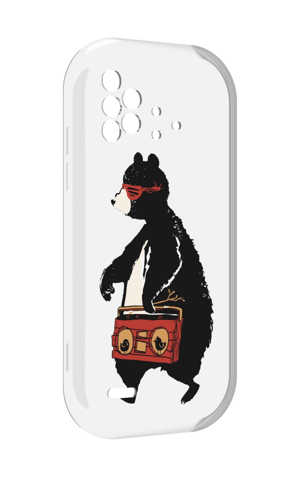 

Чехол MyPads Музыкальный медведь для UMIDIGI Bison X10 / X10 Pro, Прозрачный, Tocco