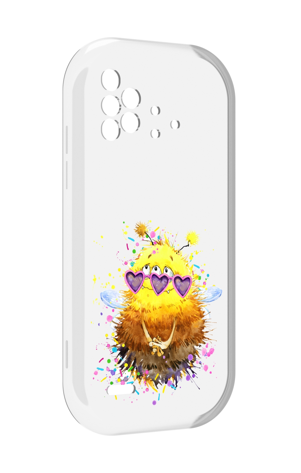 

Чехол MyPads Пушитый шмель для UMIDIGI Bison X10 / X10 Pro, Прозрачный, Tocco