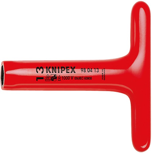 Ключ гаечный торцовый с прочной Т-образной ручкой Knipex KN-980410