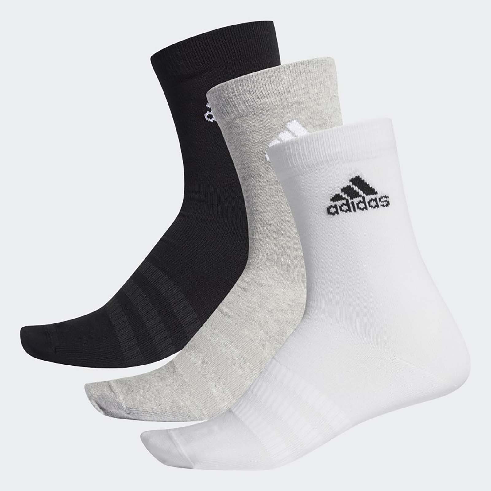 Набор носков унисекс Adidas LIGHT CREW 3PP MH серый L