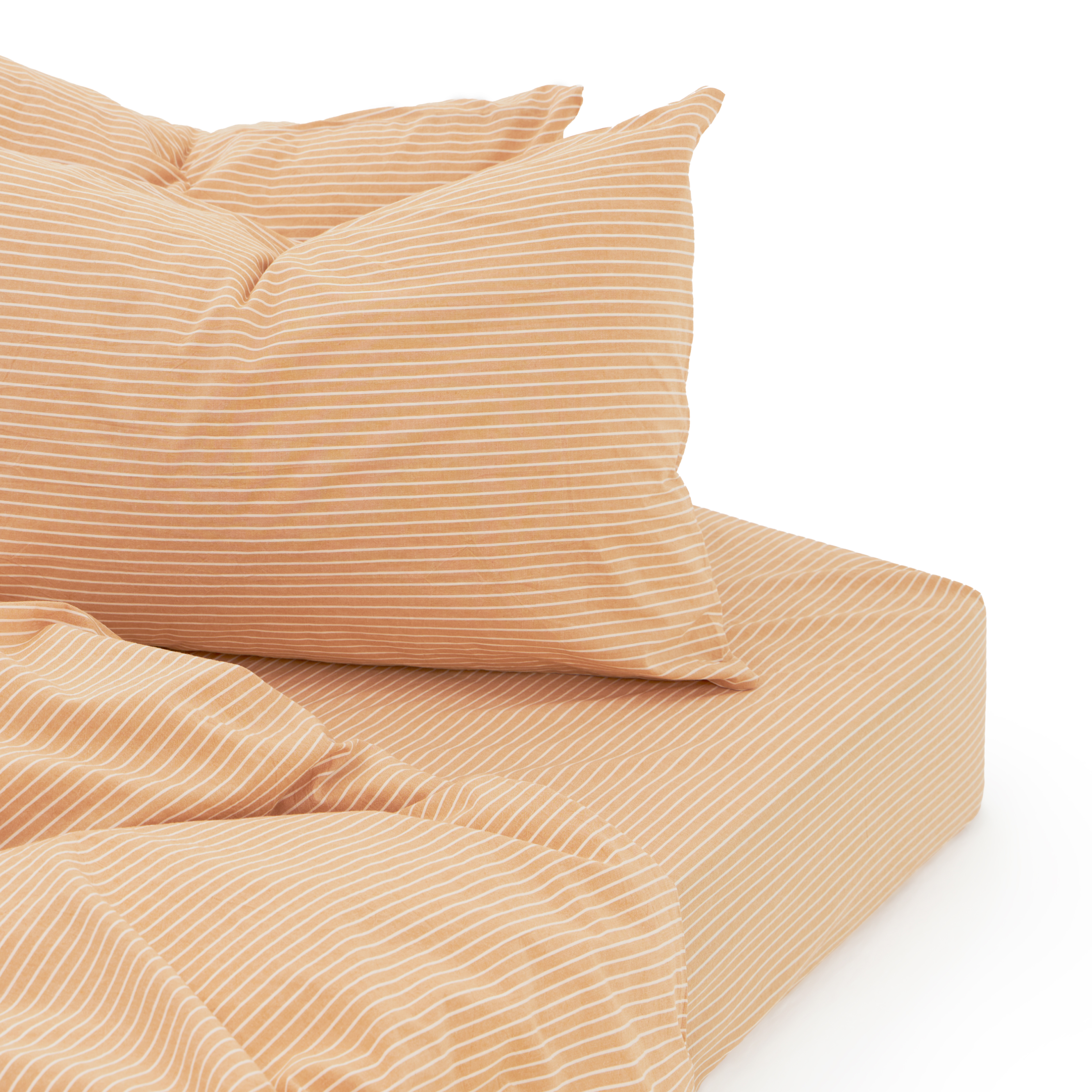 

Простыня MORФEUS Melange Peach Stripes 240x260 (без резинки)