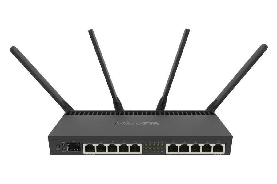

Wi-Fi роутер MIKROTIK RB4011iGS+5HacQ2HnD-IN, AC2000, черный
