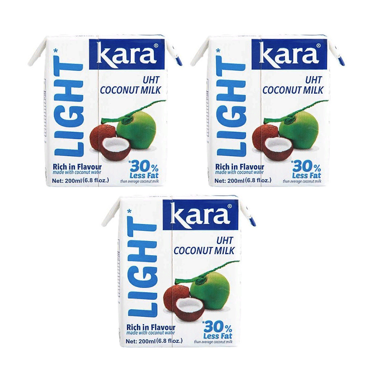 Кокосовое молоко Kara Light (3 шт. по 200 мл)