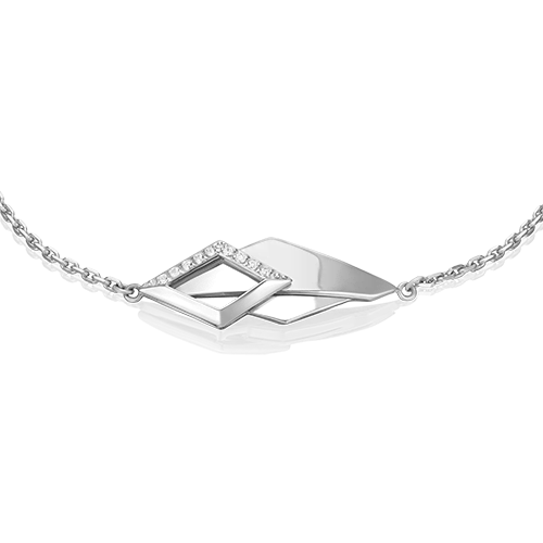 Браслет из золота р.16 PLATINA jewelry 05-0764-00-401-1120, фианит