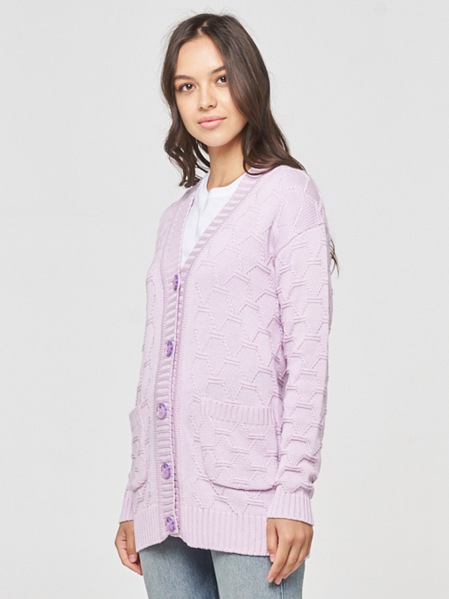 

Кардиган женский BE YOU BY202-14035 фиолетовый 48 RU, BY202-14035