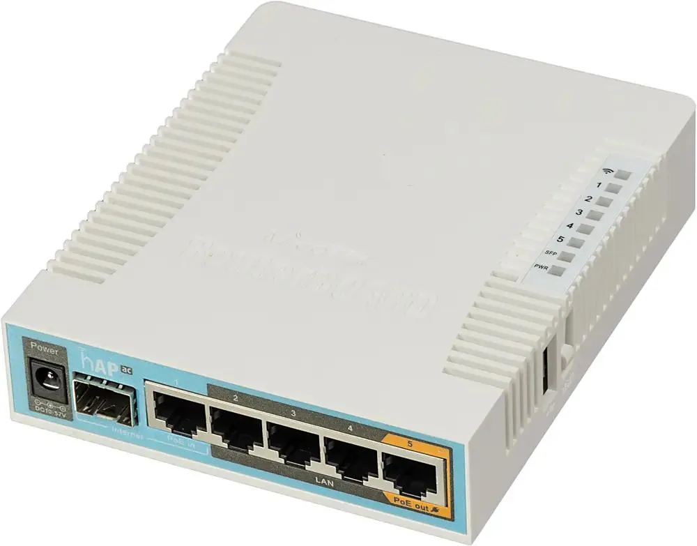 

Wi-Fi роутер MIKROTIK hAP ac (rb962uigs-5hact2hnt), hAP ac