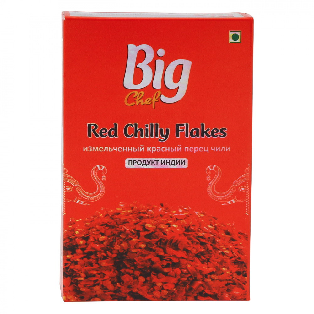 

Специи Big chef "Измельченный красный перец чили", 100 г