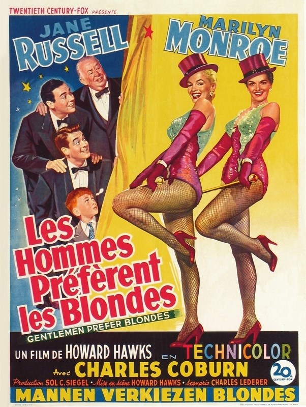 

Постер к фильму "Джентльмены предпочитают блондинок" (Gentlemen Prefer Blondes) A4