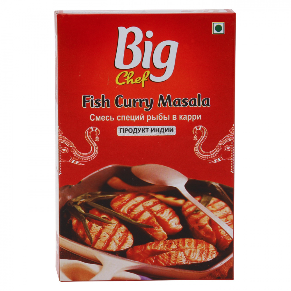 

Смесь специй Big chef "Fish curry masala", для рыбы в карри, 100 г