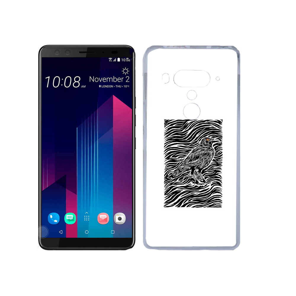 

Чехол MyPads Tocco для HTC U12+ ворон в абстракции, Прозрачный, Tocco
