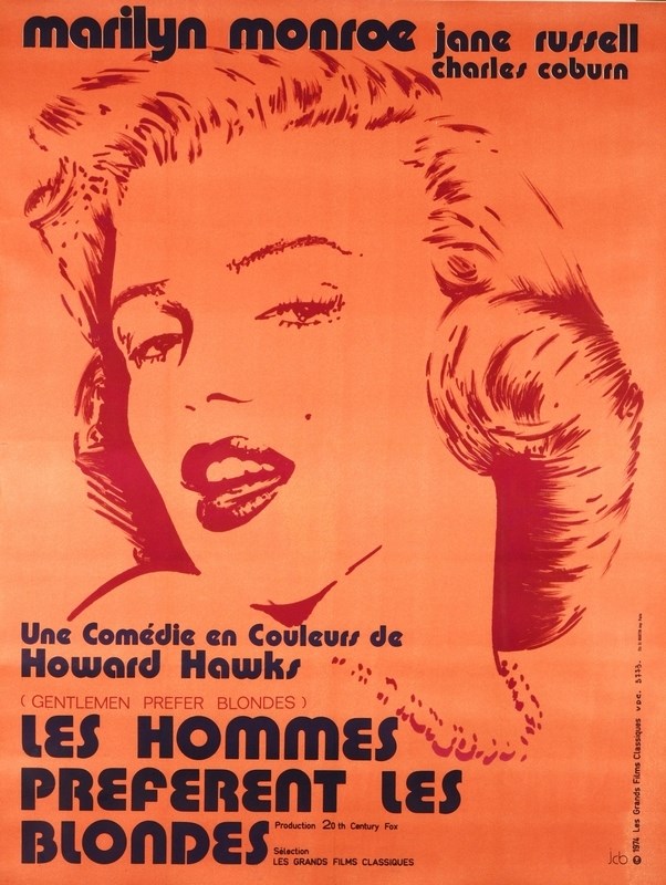 

Постер к фильму "Джентльмены предпочитают блондинок" (Gentlemen Prefer Blondes) A2