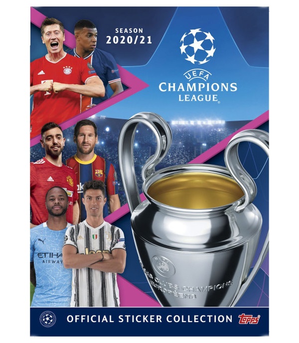 

Альбом для наклеек Topps Champions League season 2020-2021 6 наклеек
