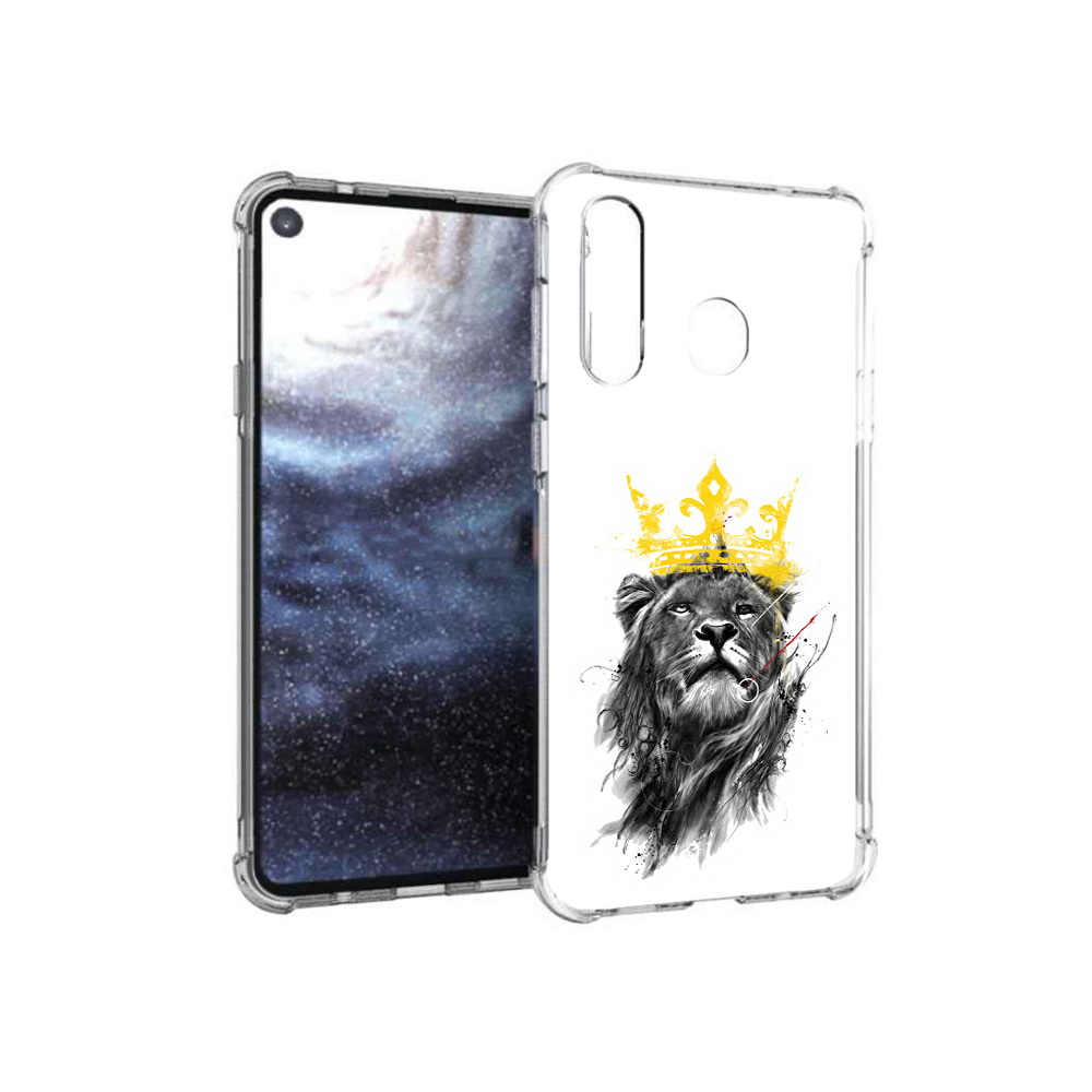 

Чехол MyPads Tocco для Samsung Galaxy A8s король-лев (PT124633.501.391), Прозрачный, Tocco