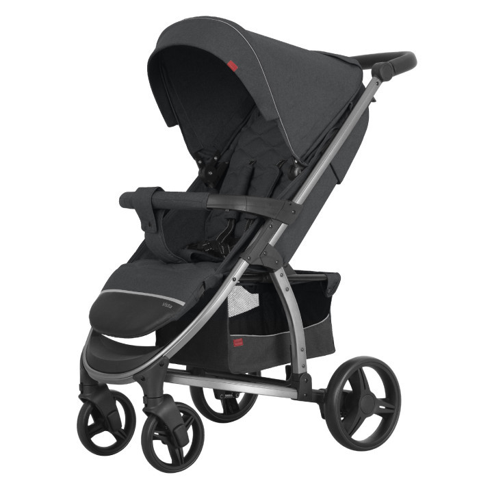 

Коляска прогулочная Carrello Vista CRL-8505 дизайн 2022 red logo Serious Grey