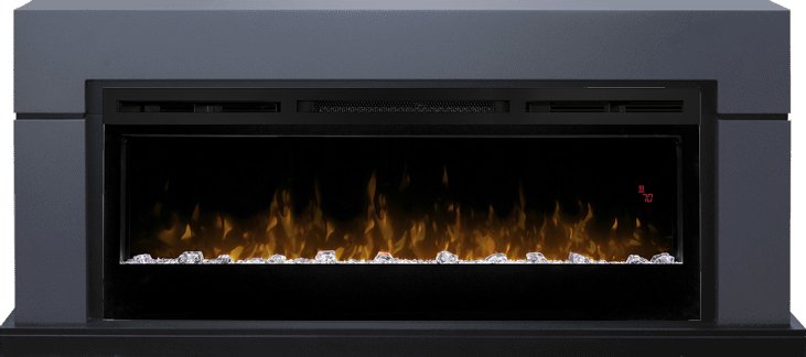 

Каминокомплект Lindos (линейный) - Серый графит с очагом Prism BLF5051