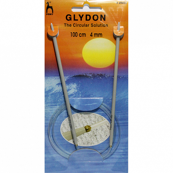 

49452 Спицы вязальные круговые GLYDON 4,00мм*100см, пластик PONY