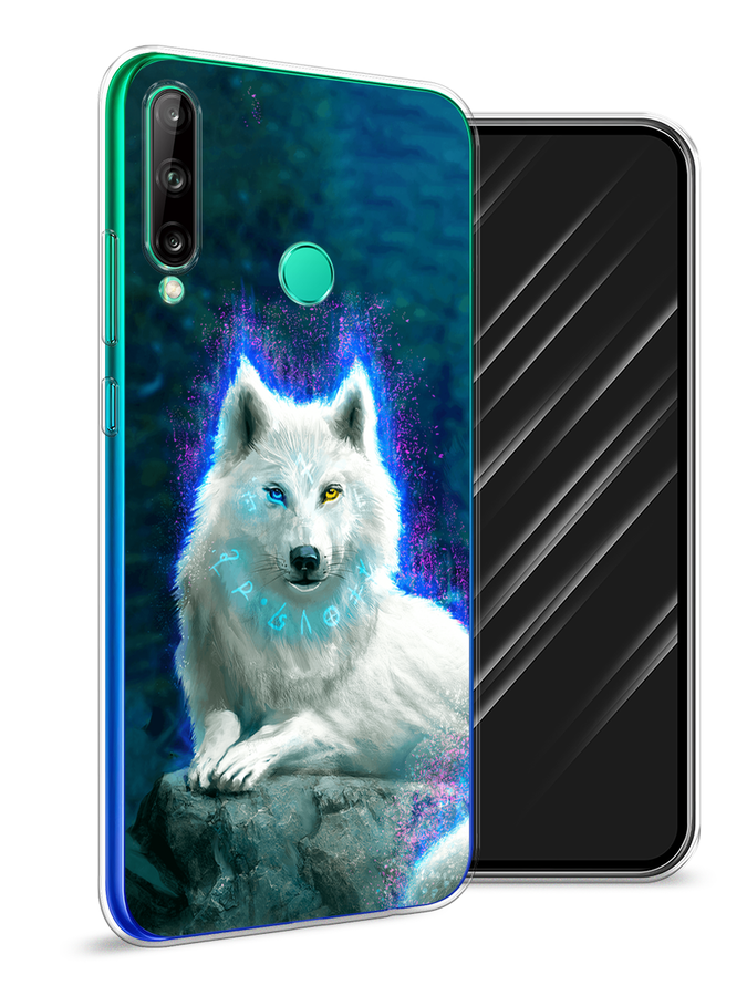 

Чехол Awog на Huawei P40 lite E "Белоснежный волк", Белый;зеленый;фиолетовый, 612450-2