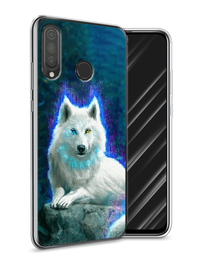 

Чехол Awog на Huawei P30 Lite "Белоснежный волк", Белый;зеленый;фиолетовый, 67950-2