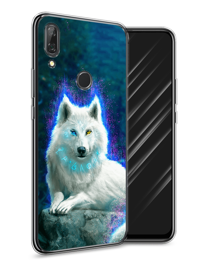 

Чехол Awog на Huawei P Smart Z "Белоснежный волк", Белый;зеленый;фиолетовый, 69450-2