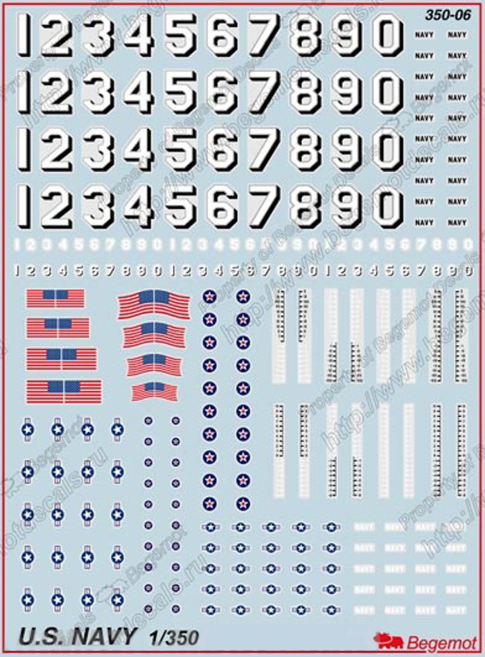 350-006 Декаль ВМФ США