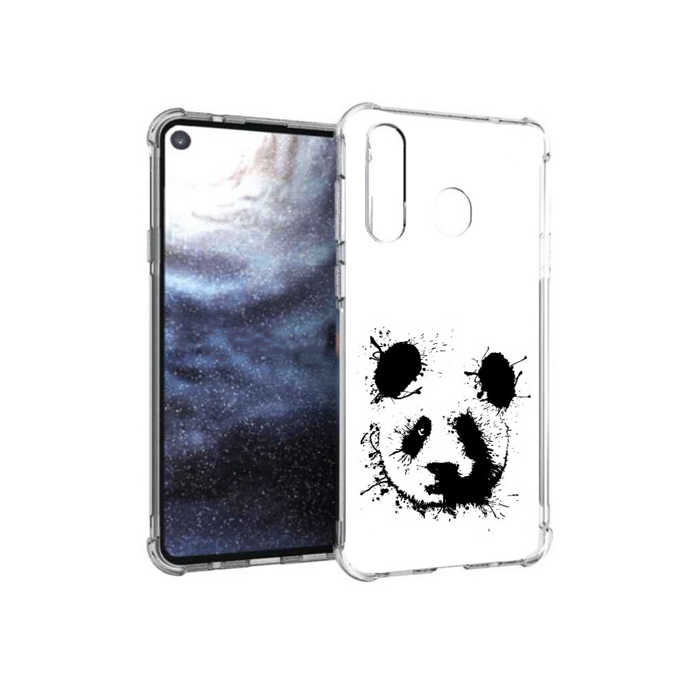 

Чехол MyPads Tocco для Samsung Galaxy A8s клякса-панда (PT124633.501.389), Прозрачный, Tocco