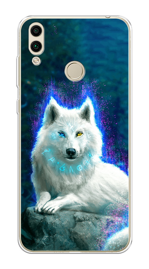 

Чехол Awog на Honor 8C "Белоснежный волк", Белый;зеленый;фиолетовый, 67150-2