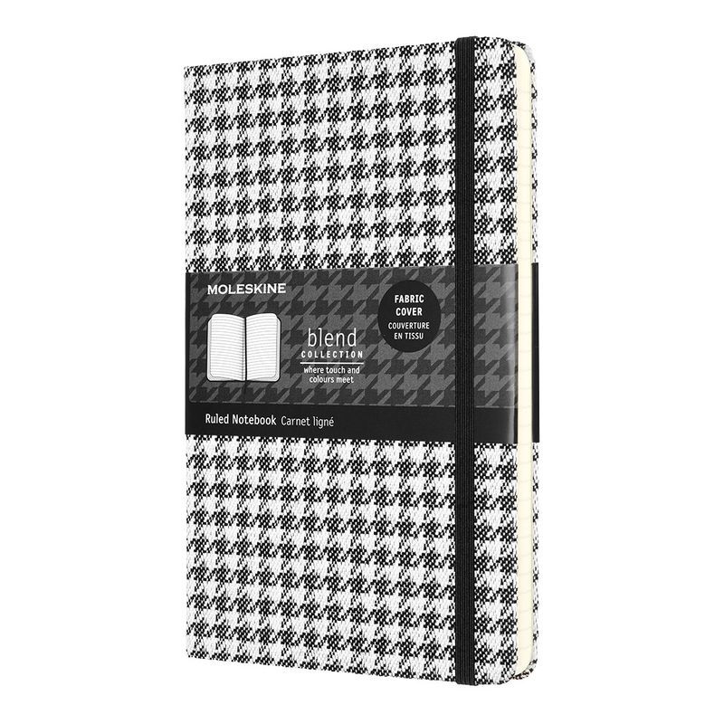 

Блокнот MOLESKINE LE BLEND LCBD07QP060B 13х21см обложк текстиль 240стр в линейку черн-бел, BLEND