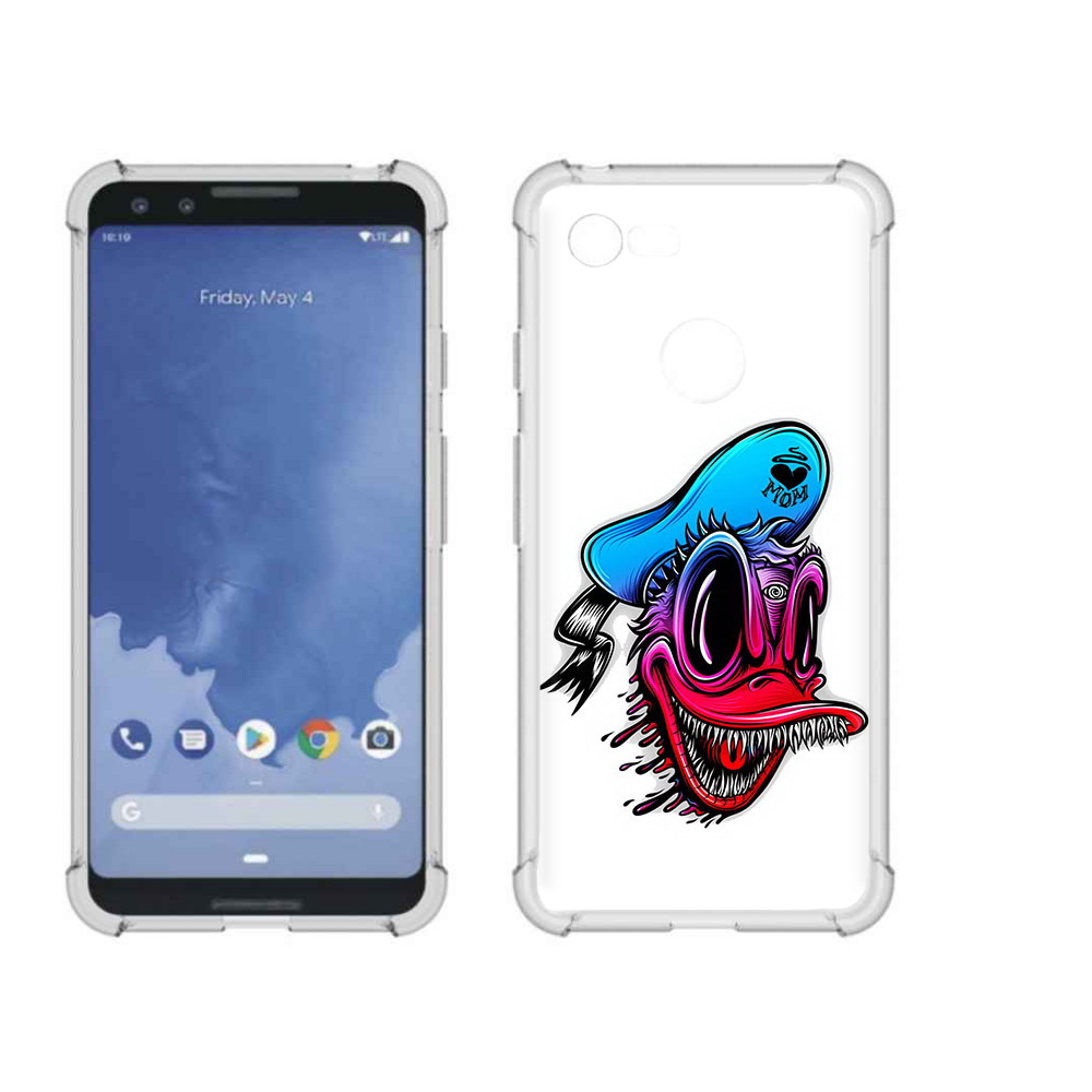 

Чехол MyPads Tocco для Google Pixel 3 Дональд, Прозрачный, Tocco