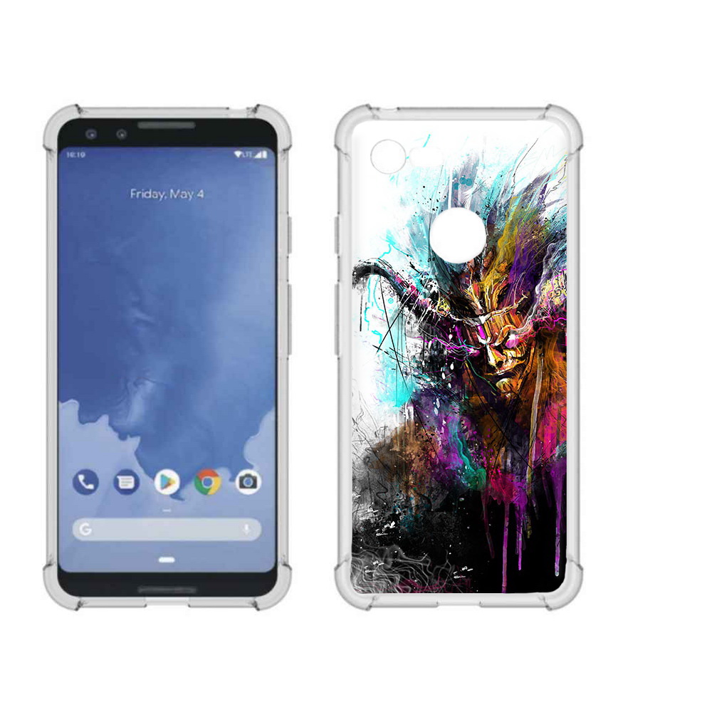 

Чехол MyPads Tocco для Google Pixel 3 яркий дьявол, Прозрачный, Tocco