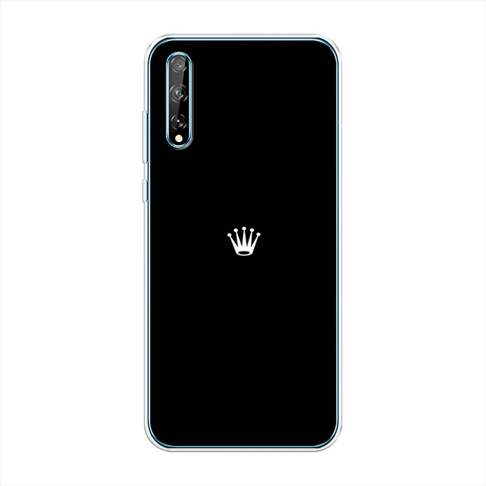 

Чехол Awog на Huawei Y8p "Белая корона для черном фоне", Черный, 6103450-7