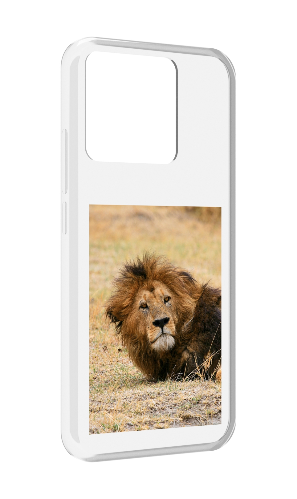 Чехол MyPads Tocco для Xiaomi Redmi 10A Лев-лежит мужской