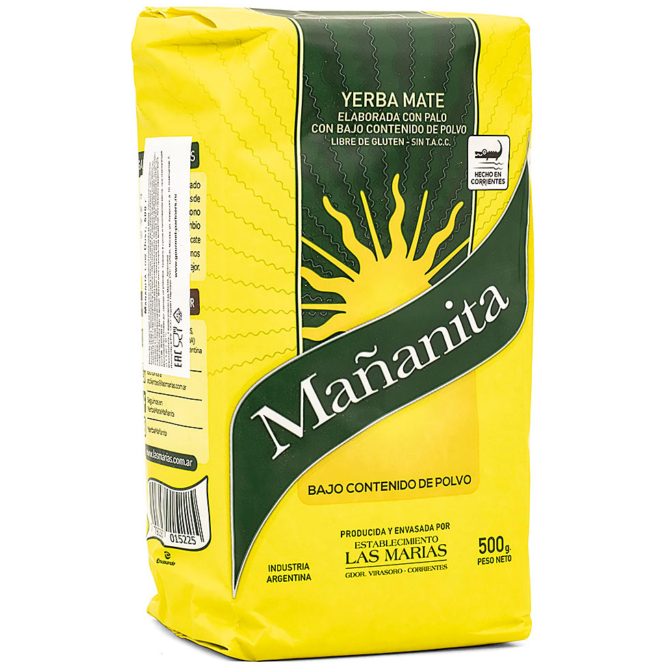 

Чай мате Mananita Taragui low dust, 500 г, мате