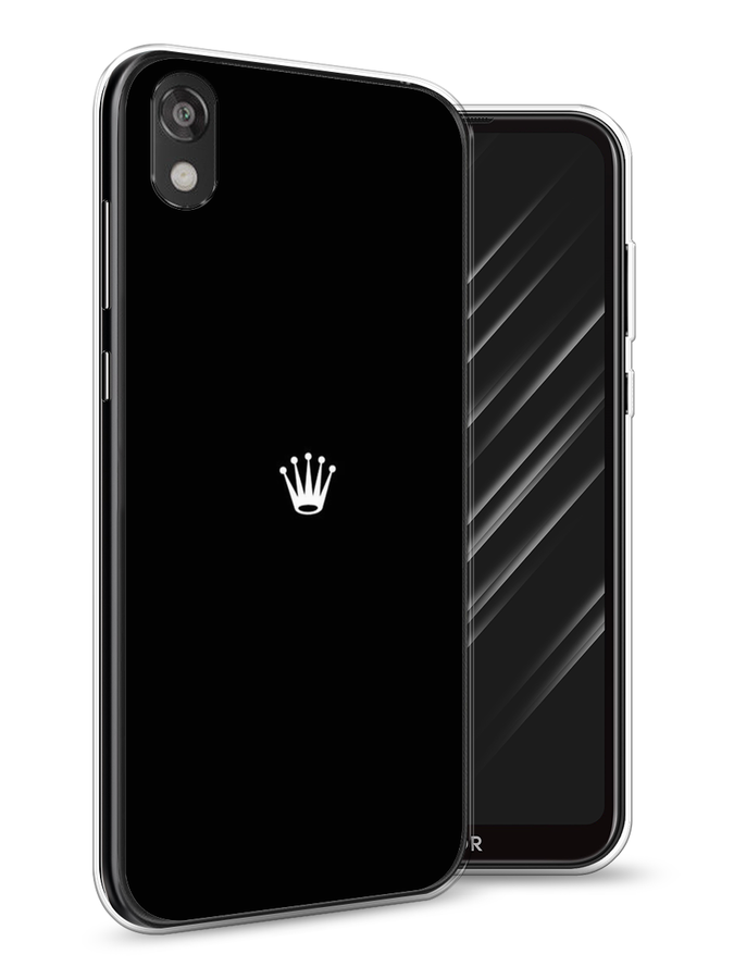 

Чехол Awog на Huawei Y5 2019 "Белая корона для черном фоне", Черный, 69050-7