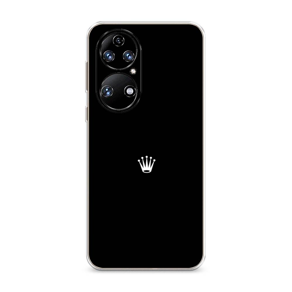 фото Чехол awog "белая корона для черном фоне" для huawei p50