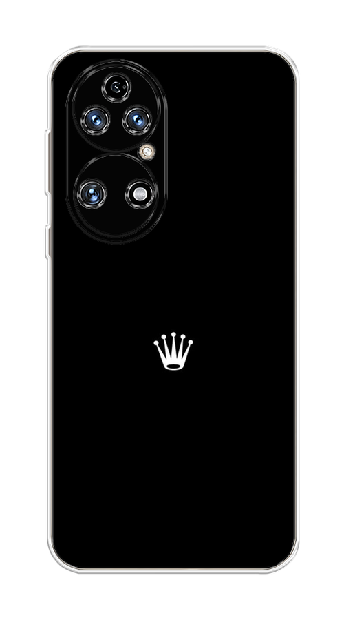 

Чехол Awog на Huawei P50 "Белая корона для черном фоне", Черный, 6104950-7