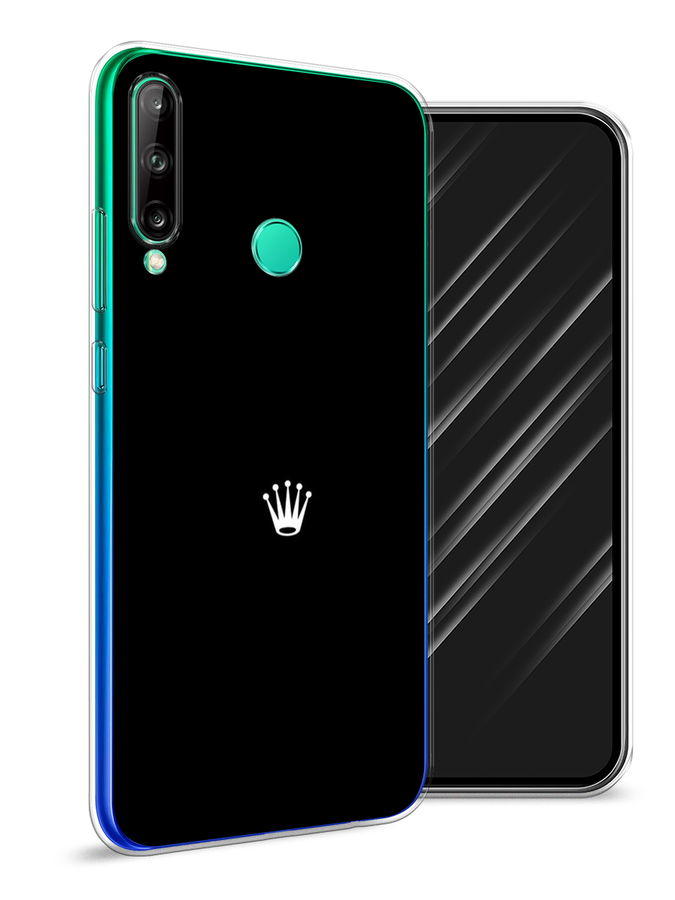 

Чехол Awog на Huawei P40 lite E "Белая корона для черном фоне", Черный, 612450-7