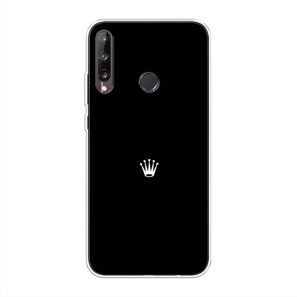 фото Чехол awog "белая корона для черном фоне" для huawei p40 lite e