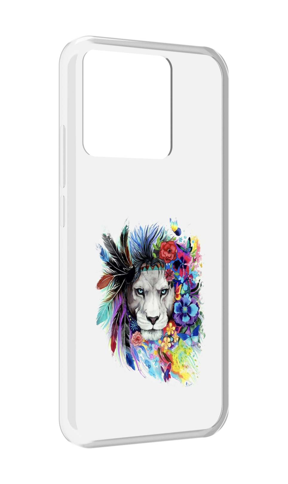 

Чехол MyPads Tocco для Xiaomi Redmi 10A Лев 2, Прозрачный, Tocco