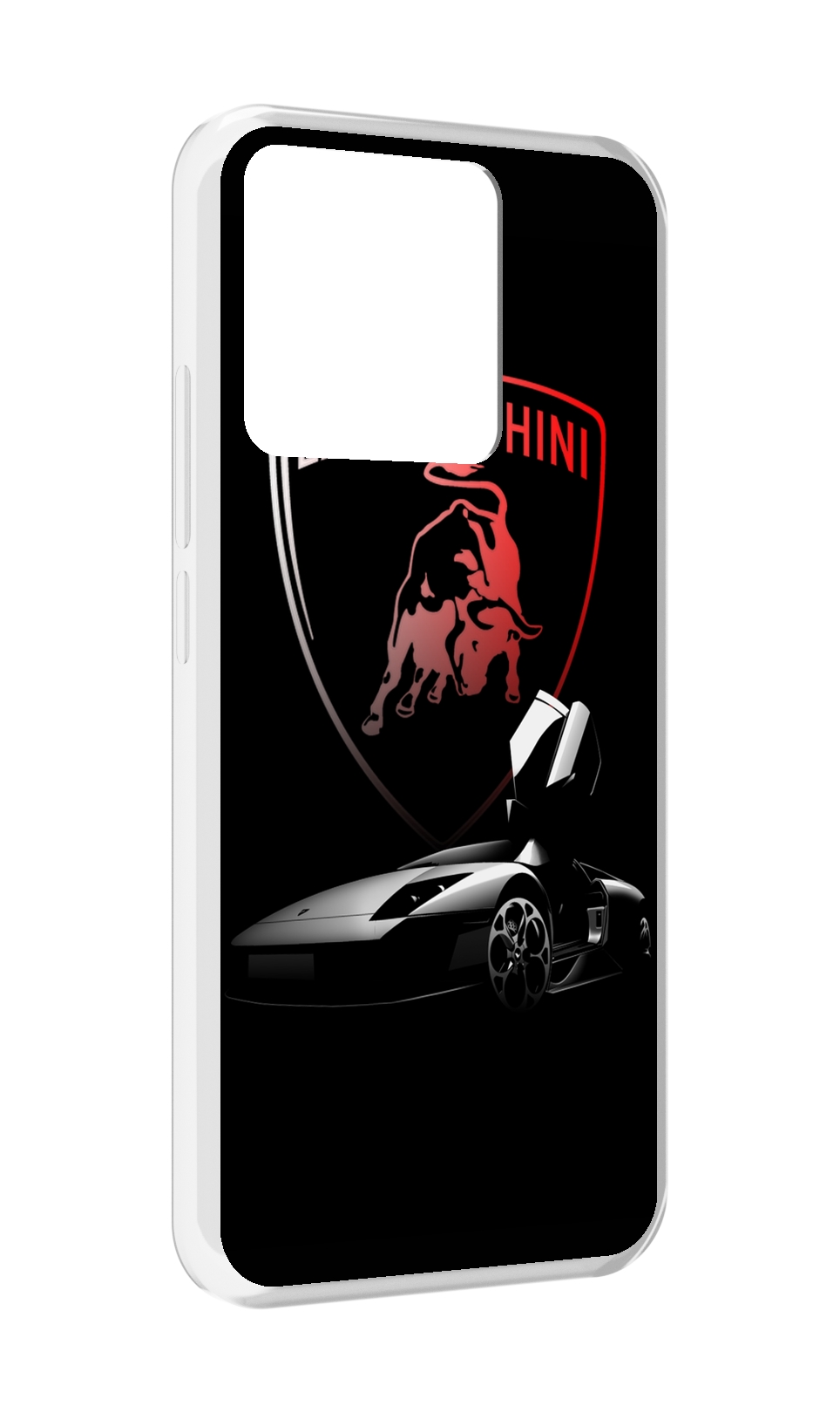 

Чехол MyPads Tocco для Xiaomi Redmi 10A Ламборгини-black мужской, Прозрачный, Tocco