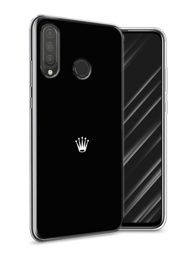

Чехол Awog на Huawei P30 Lite "Белая корона для черном фоне", Черный, 67950-7