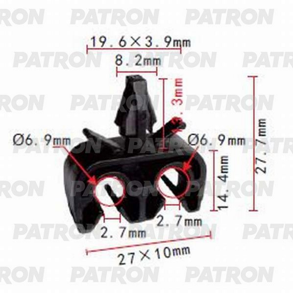 

PATRON P37-1030 Держатель пластмассовый Lexus,Toyota применяемость трубки, электро проводк