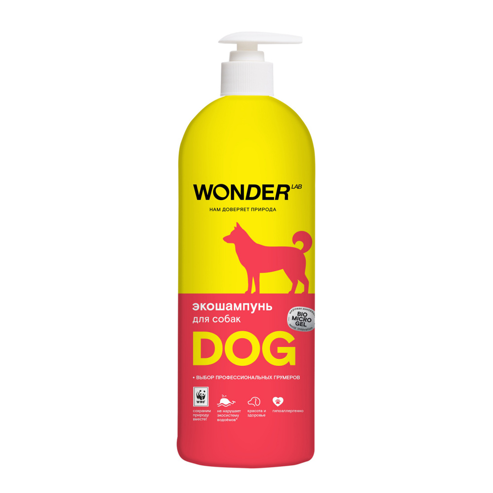 

Экошампунь для собак WONDER LAB 1 л